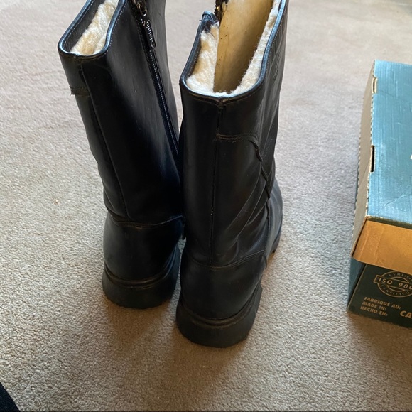 Blondo Sigrid Leather Boots in Box Shearling Lined 8.5 Fits like 7.5 New Biker - Picture 7 of 7
